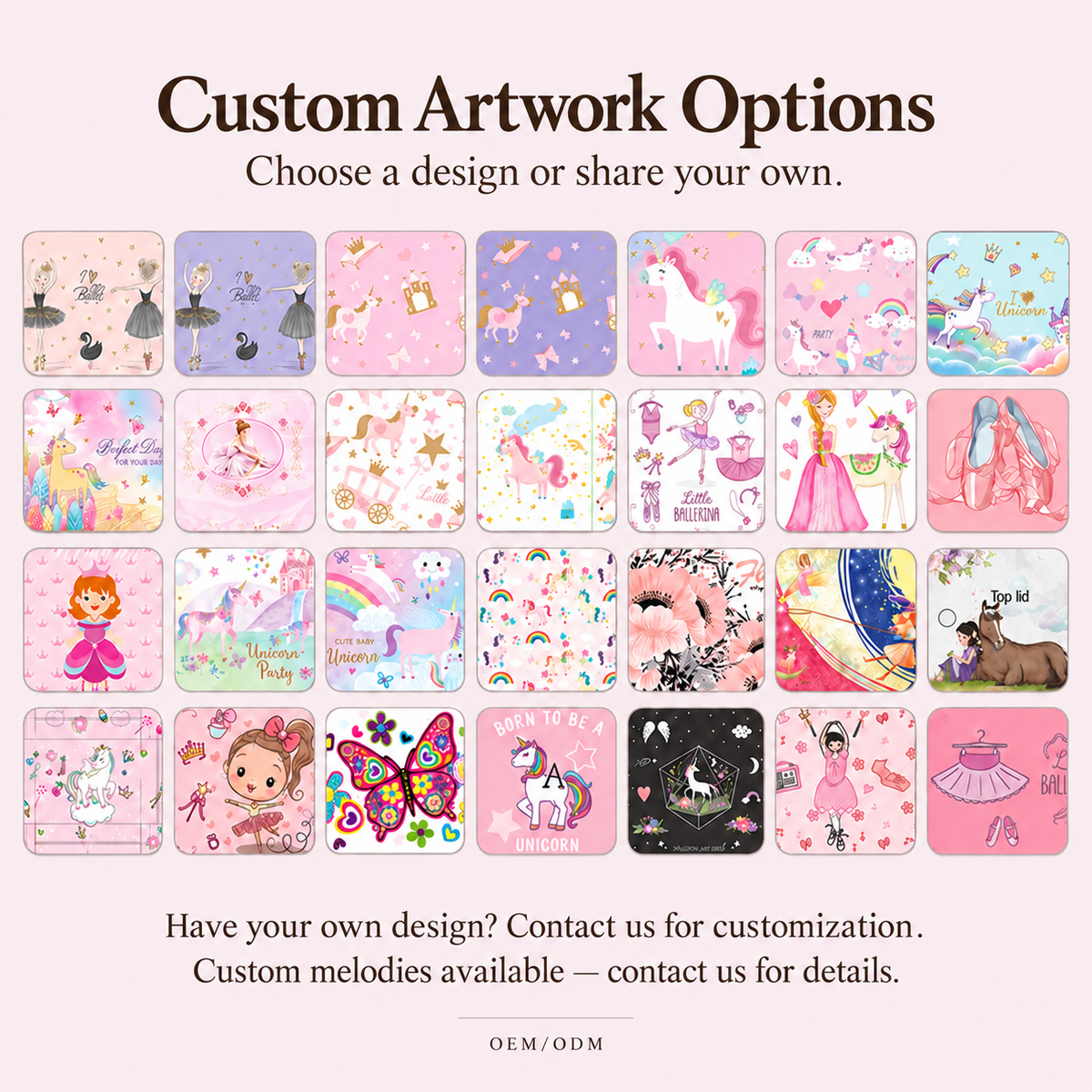 unicorn musical jewelry box for girls
3 drawer wooden music box
spinning ballerina keepsake box
flip top lid with mirror
kids birthday gift music box
OEM ODM