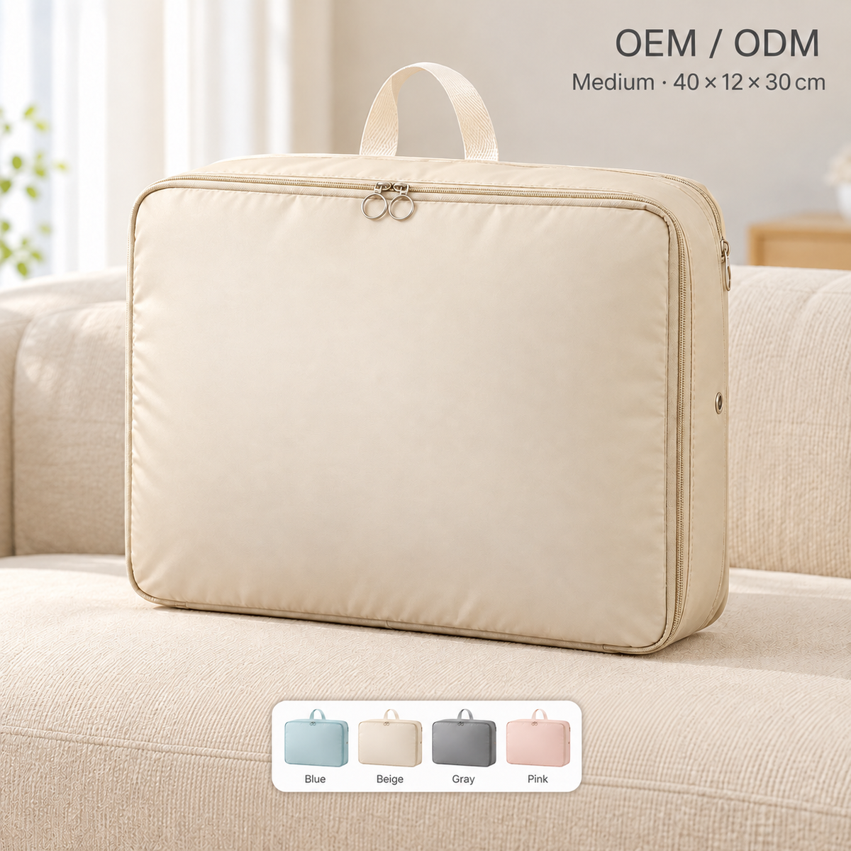 quilt storage bag large capacity
compressible down jacket organizer
foldable comforter storage bag
oxford clothes storage bag
travel quilt bag