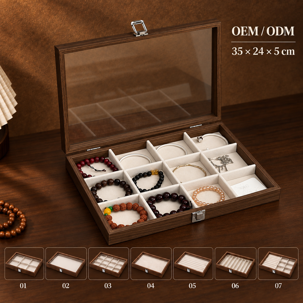 large wooden jewelry box
jewelry box with lock
walnut jewelry organizer
velvet jewelry case
jewelry storage box gift