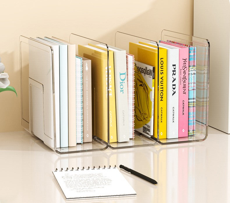 Large Clear 3-Compartment Wall Mounted Storage Rack, Transparent PET Hanging Organizer Bin for Bathroom Kitchen