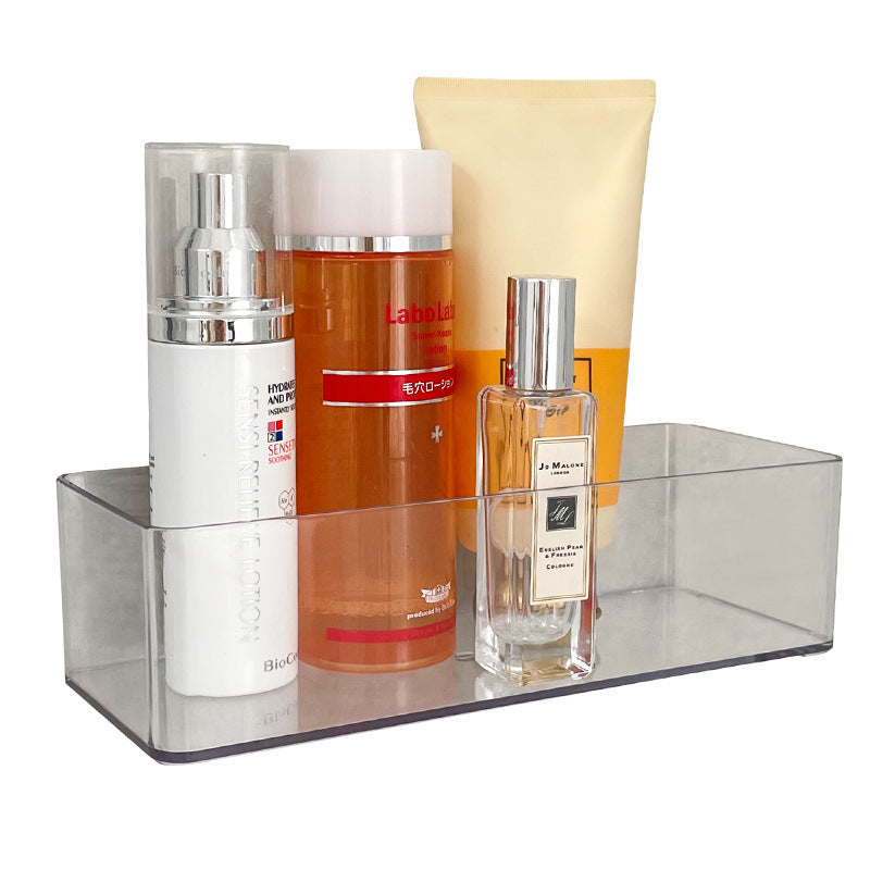 Clear Wall Mounted Open Storage Bin, Transparent PET Hanging Organizer Box for Bathroom Kitchen Bedroom