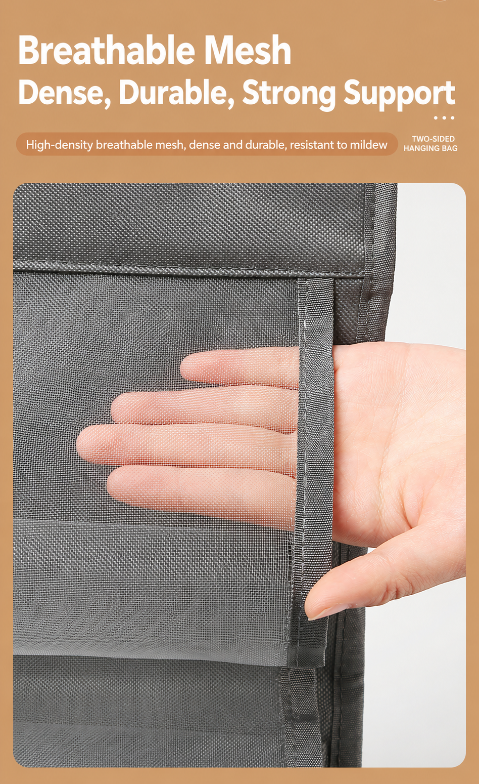 Foldable 16-Pocket Hanging Yoga Pants Organizer, Collapsible Wardrobe Bag