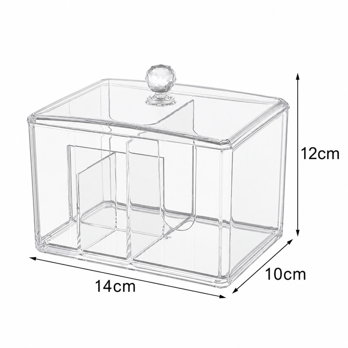 bathroom vanity organizer
PS cotton swab box
makeup pad holder
clear bathroom storage
q-tip cotton ball holder
transparent vanity box
