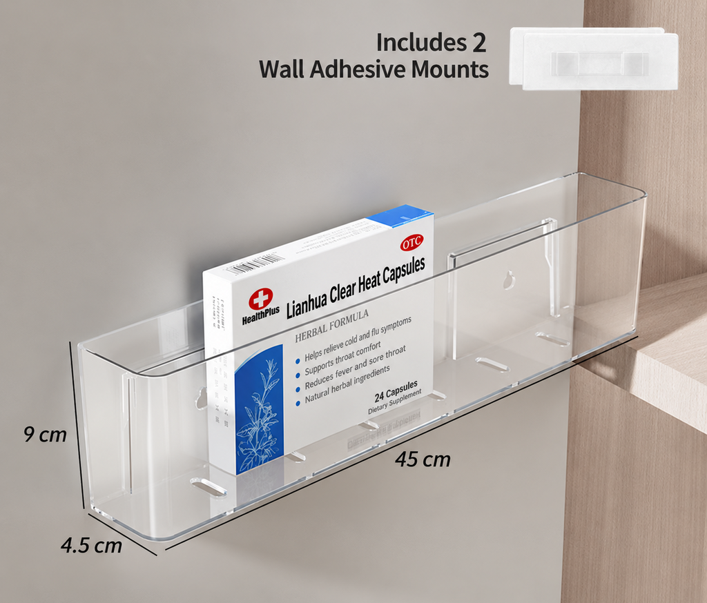 bathroom wall shelf
kitchen wall organizer
clear display stand
acrylic storage rack
wall mounted shelf