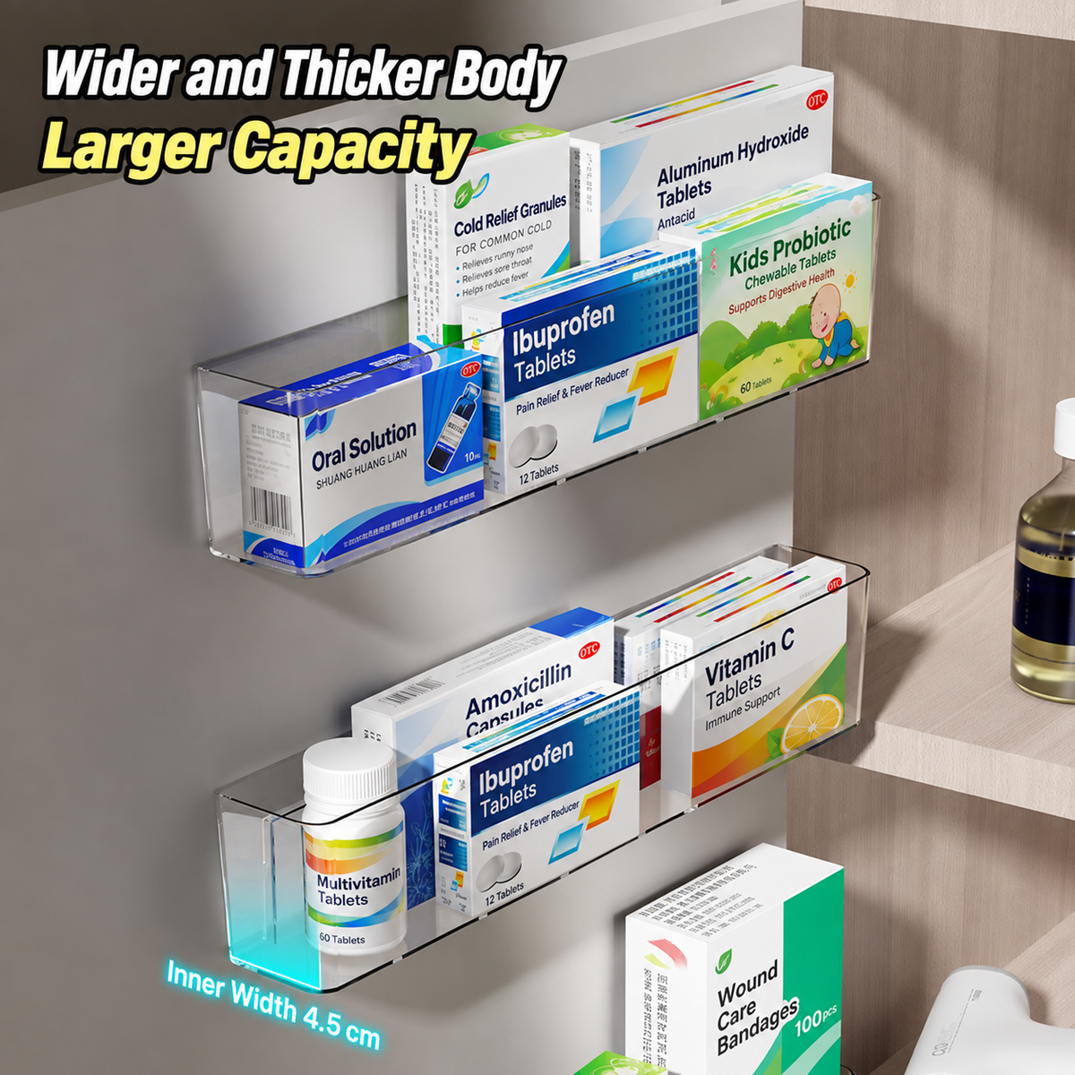 bathroom wall shelf
kitchen wall organizer
clear display stand
acrylic storage rack
wall mounted shelf