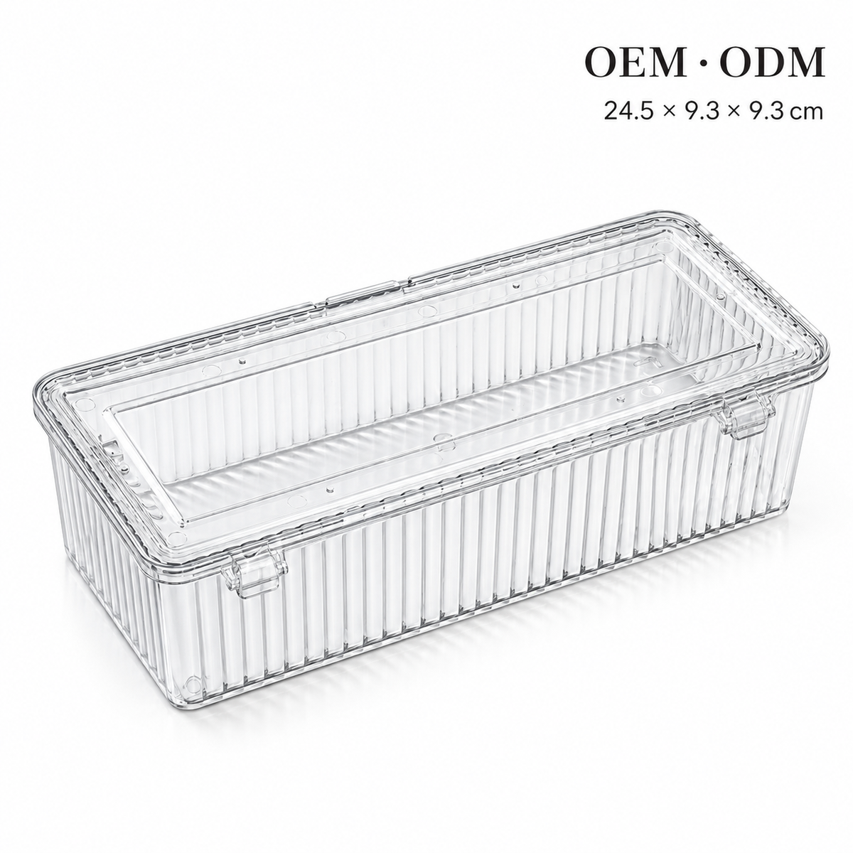 Clear Flip Lid Storage Box, Transparent PET Hanging Organizer with Cover for Bathroom Kitchen Wall Mount