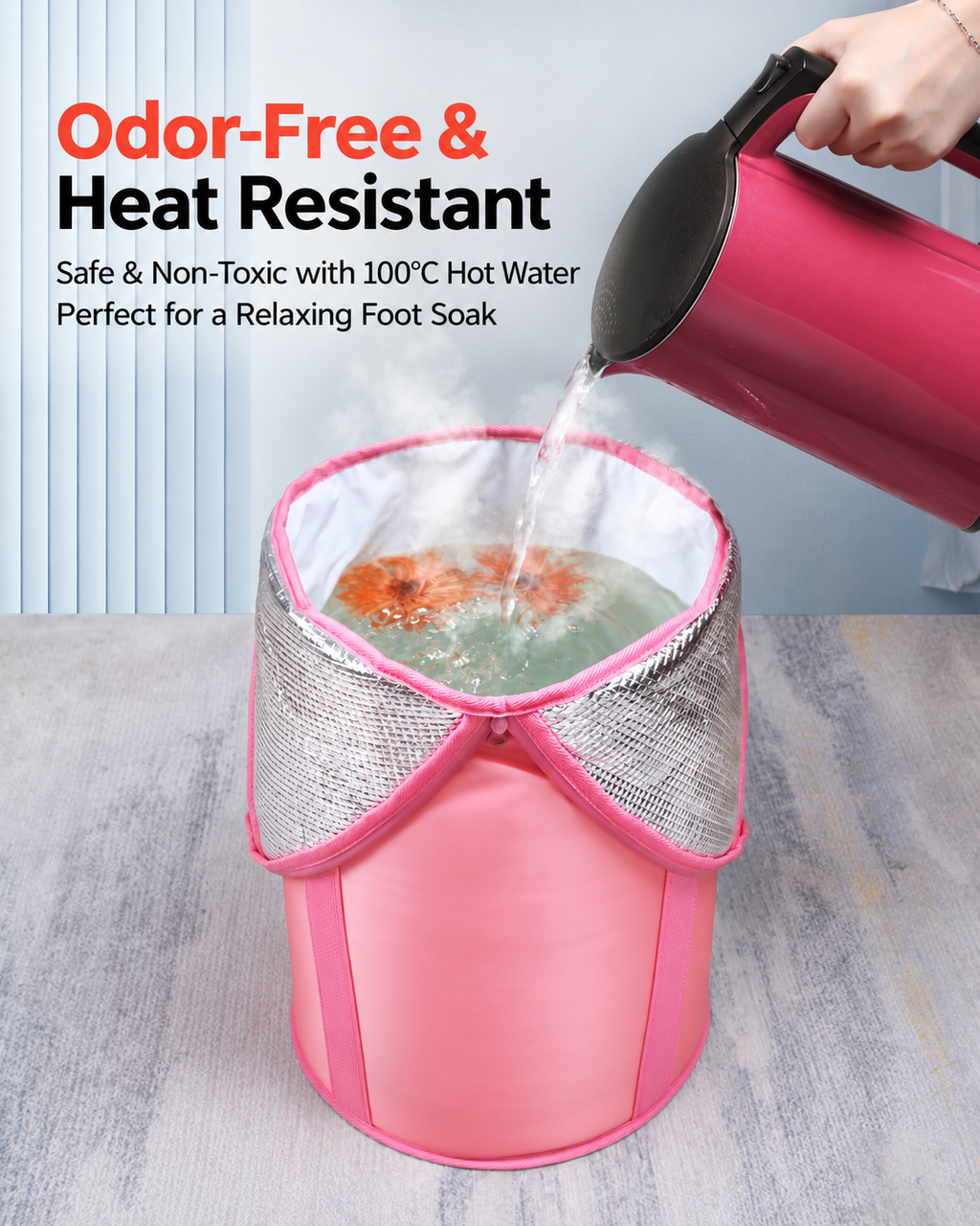 foldable foot bath bucket
knee-high foot soaking tub
collapsible foot spa
folding foot bath basin
portable foot soa
