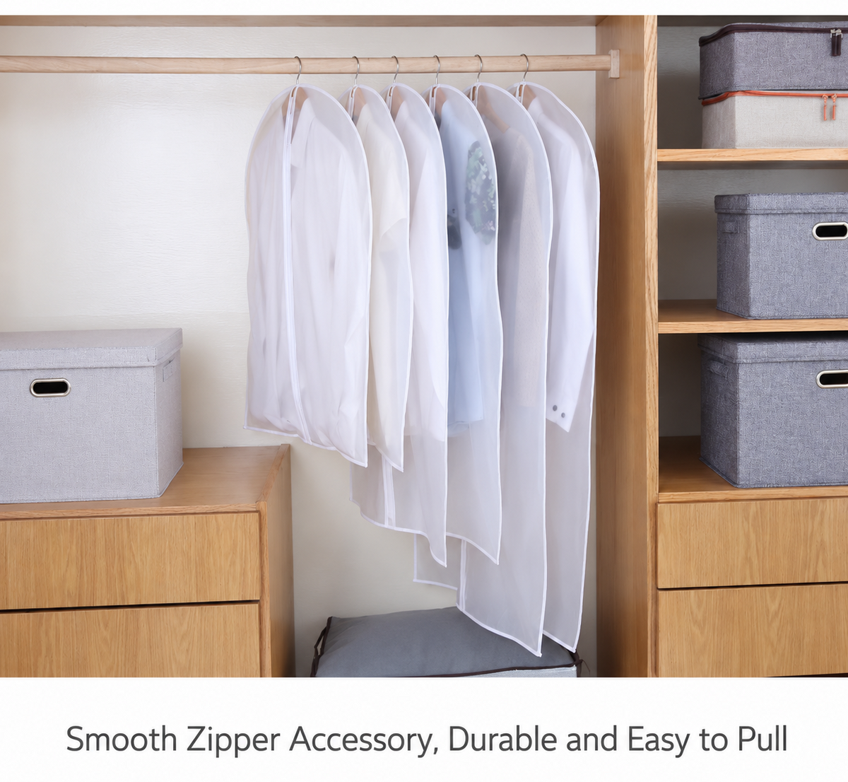 foldable extra large garment bag
clear EVA coat cover
collapsible dress dust bag
long gown storage cover