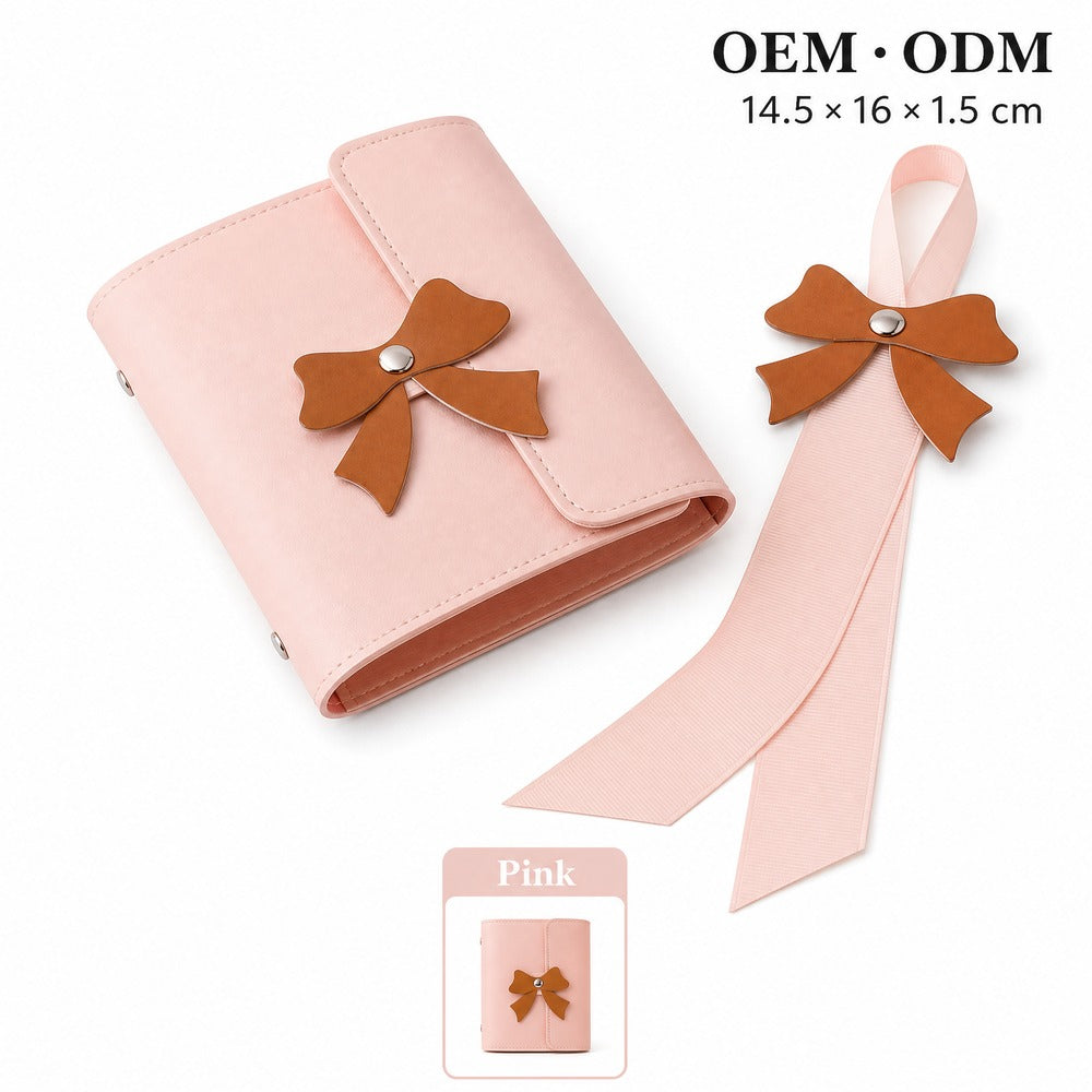 Kids Hair Accessories Organizer, PU Leather Hair Clip Storage Book with Hair Accessories Included, Gift for Girls