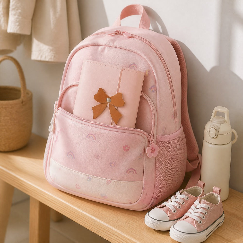 Kids Hair Accessories Organizer, PU Leather Hair Clip Storage Book with Hair Accessories Included, Gift for Girls