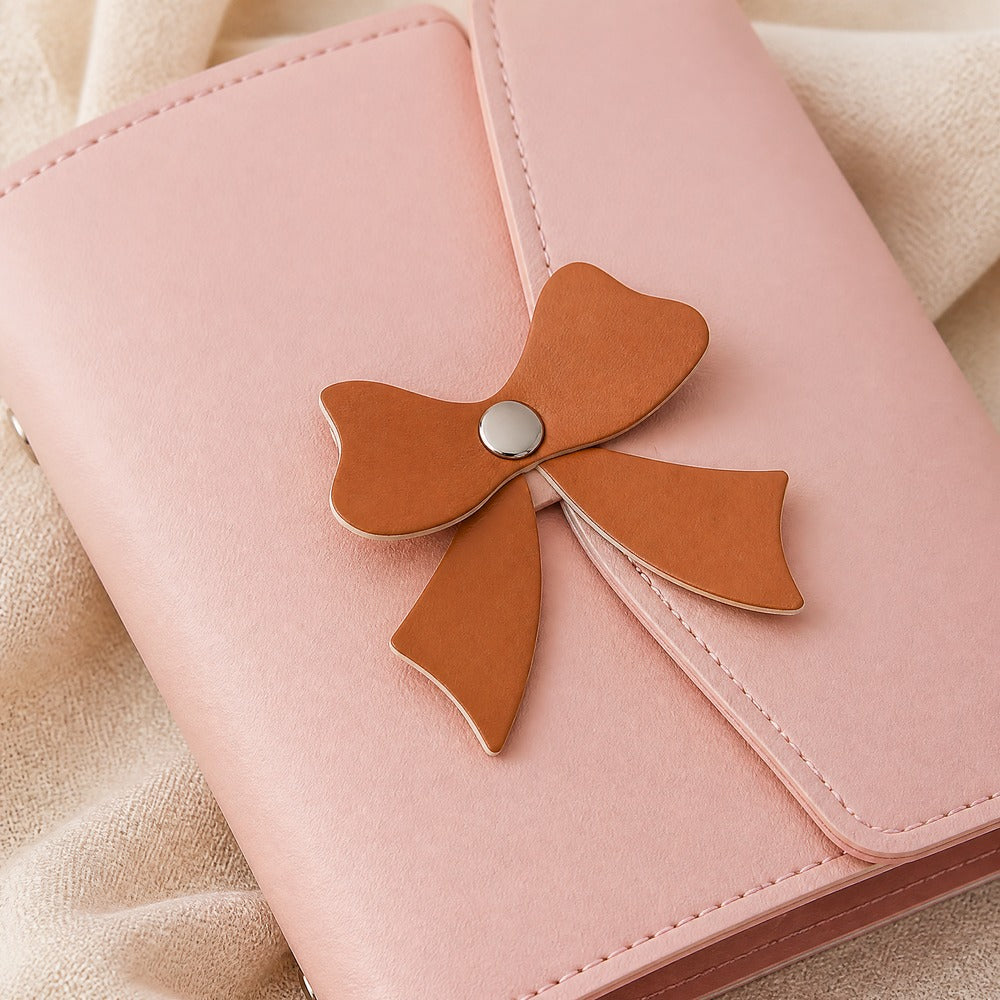 Kids Hair Accessories Organizer, PU Leather Hair Clip Storage Book with Hair Accessories Included, Gift for Girls