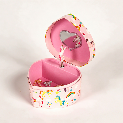 Heart Shape Wooden Music Box Classic Clockwork Melody Gift for Valentine