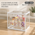 Large Acrylic Blind Box Display Case, Multi-tier Stackable Figure Storage Box, Dustproof Transparent Collectibles Organizer for POP MART and Collectible Toys