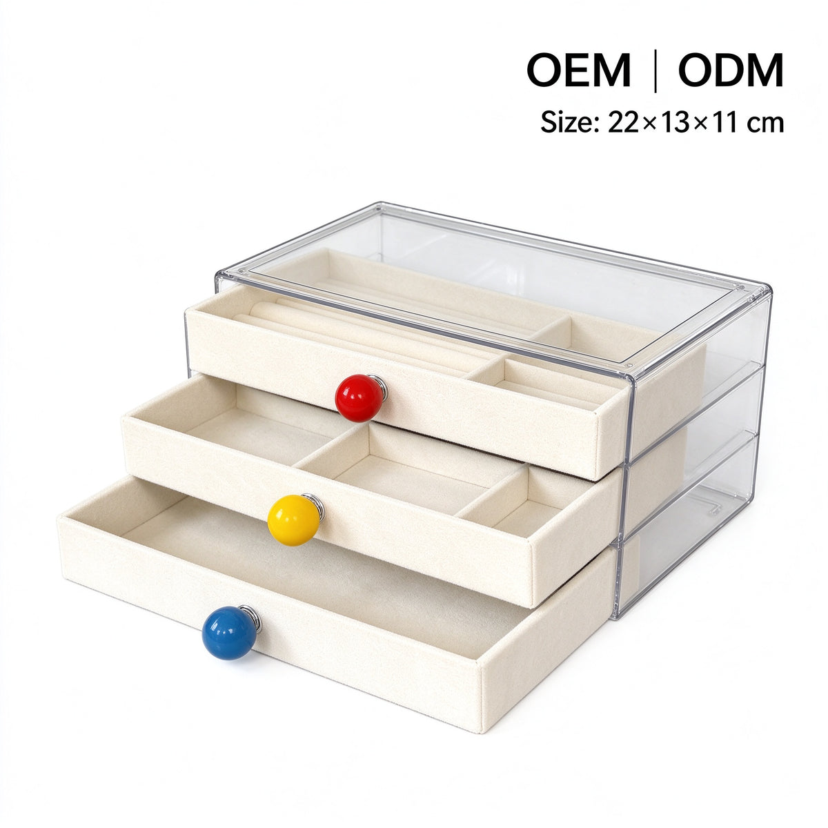 small velvet jewelry box
mini acrylic organizer
jewelry drawer box cream
rings earrings storage
vanity jewelry organizer