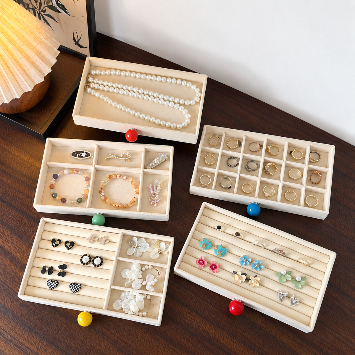 5 drawer jewelry box
acrylic cosmetic organizer
velvet jewelry storage
clear drawer vanity box
makeup organizer with drawers