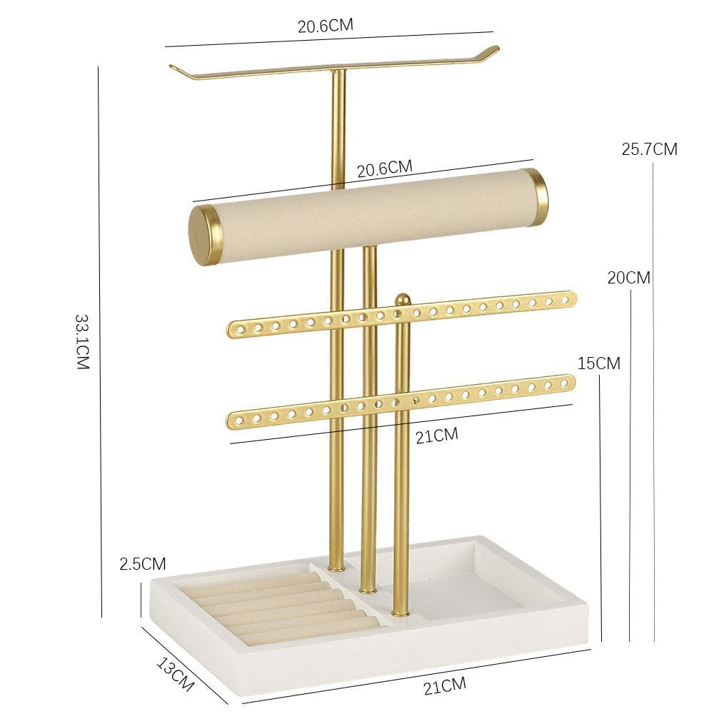 5 in 1 gold jewelry organizer stand
velvet t bar bracelet watch holder
earring necklace display rack
ring tray jewelry stand
wholesale luxury jewelry display
