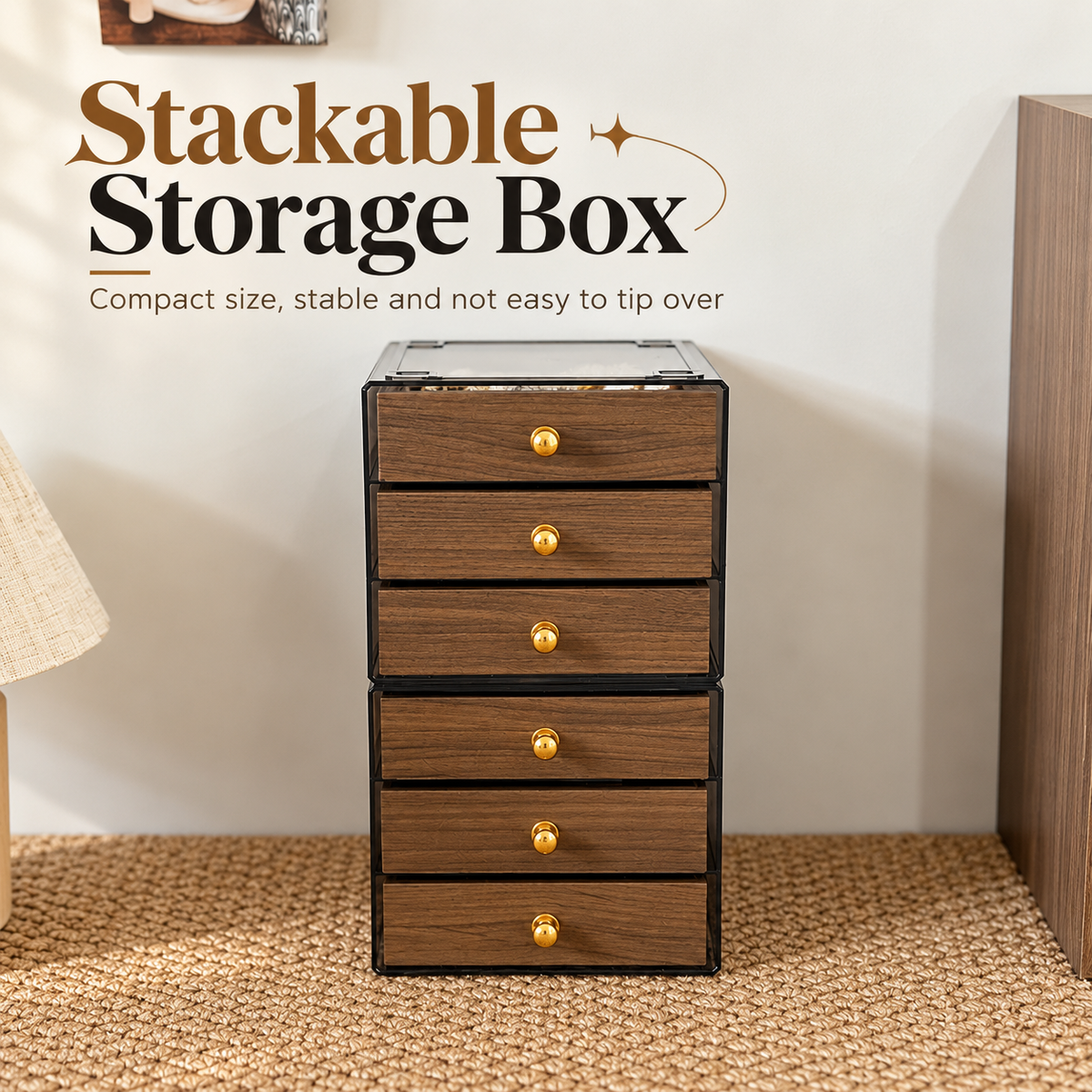 narrow walnut shelf
5 tier wooden rack
cosmetic storage shelf
vanity organizer narrow
wood bathroom shelf