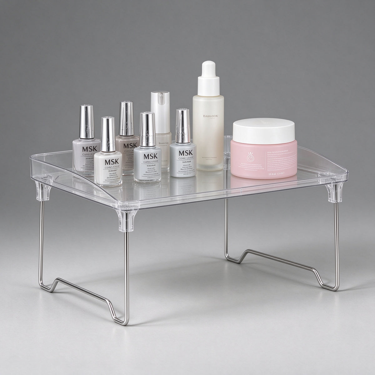 foldable corner shelf
metal frame storage rack
clear corner organizer
bathroom corner shelf
folding corner rack