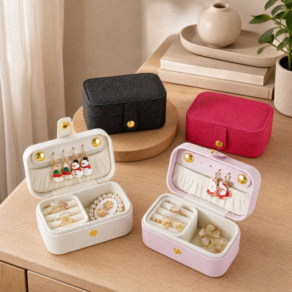 travel jewelry box
portable jewelry organizer
mini jewelry case
PU leather jewelry box
jewelry storage box
ring earring necklace organizer
small jewelry box