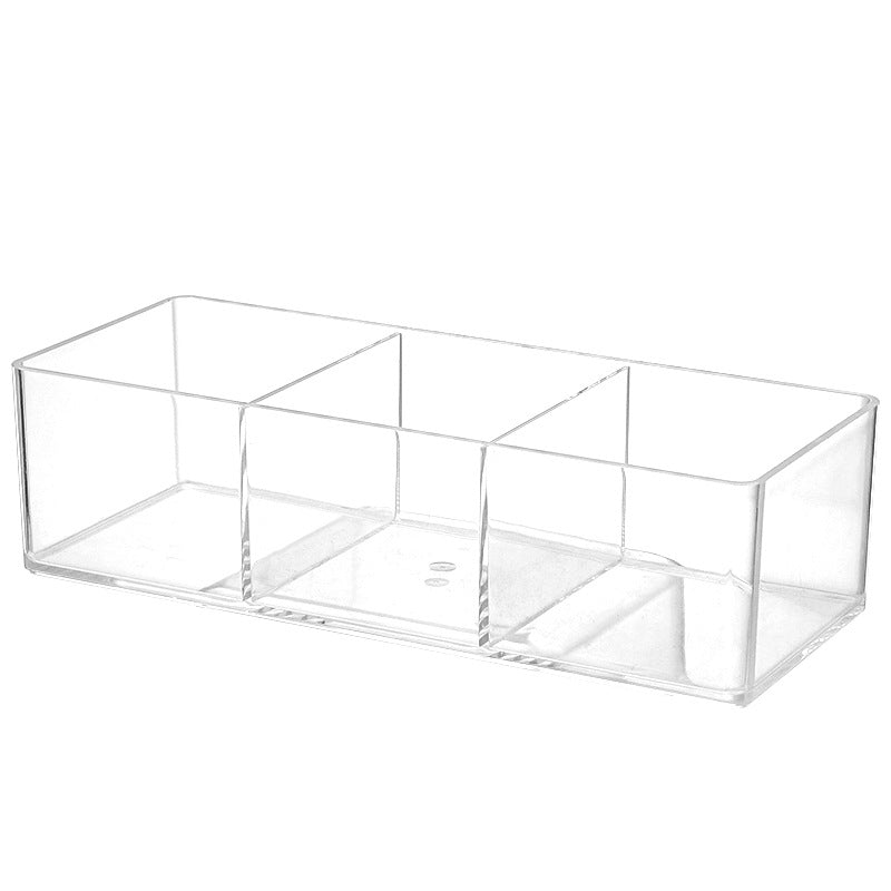 ``` Clear 3-Compartment Wall Mounted Storage Rack, Transparent PET Hanging Organizer for Bathroom Kitchen Bedroom ```  ### 2. SKU