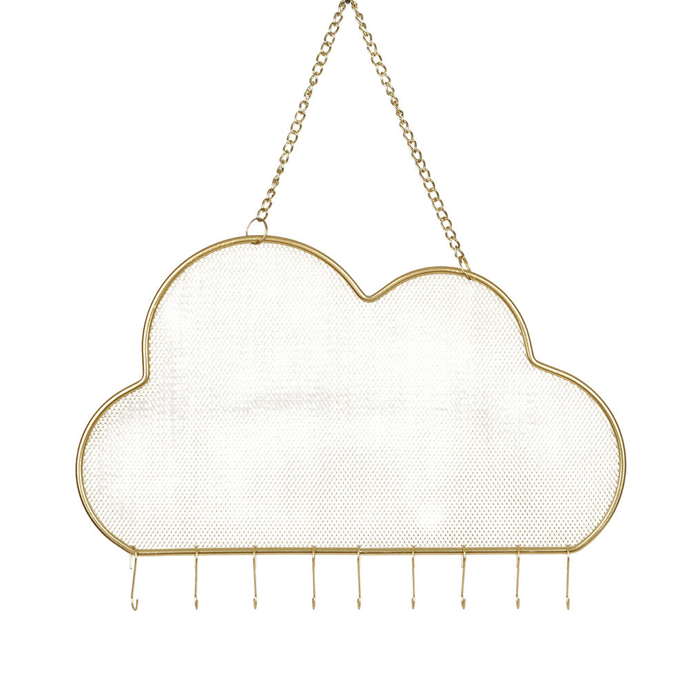 cloud wall mounted fine mesh jewelry organizer
gold earring stud holder
necklace hook wall display rack
nordic jewelry hanger
wholesale wall jewelry organizer
