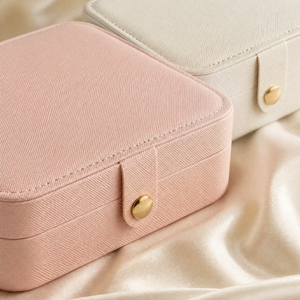 9-Grid PU Leather Jewelry Box, 9 Compartment Jewelry Organizer Case for Ring Earring Necklace, Portable Travel Gift for Women