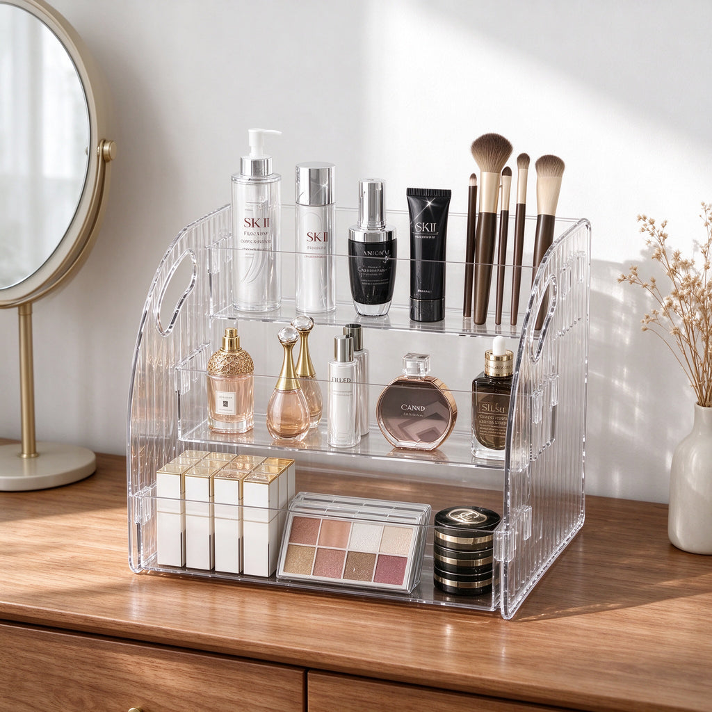 bathroom wall shelf
kitchen wall organizer
clear display stand
acrylic storage rack
wall mounted shelf