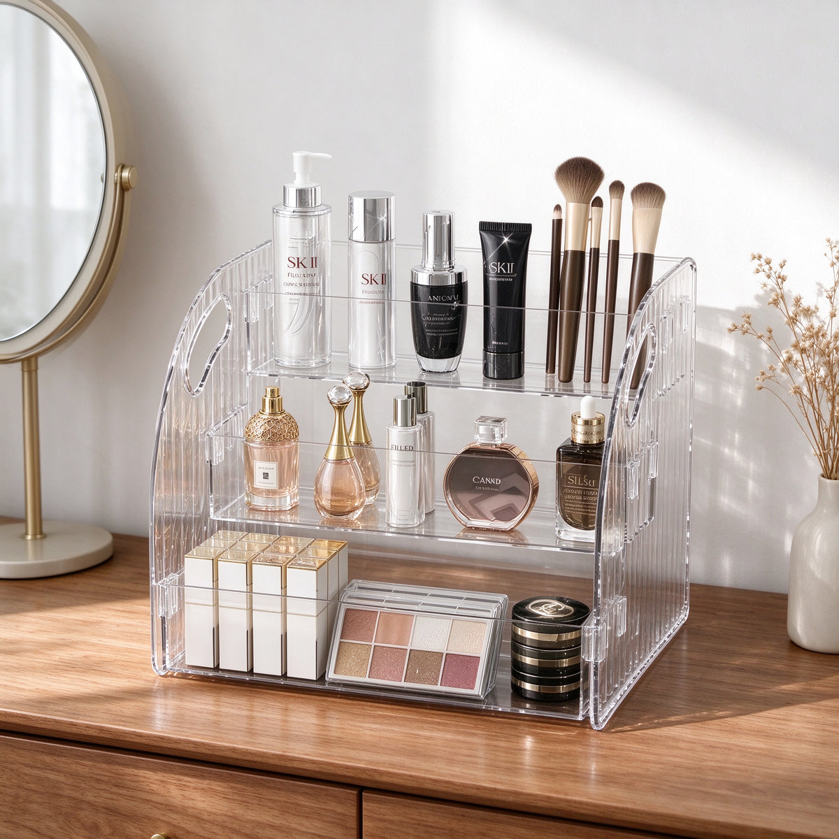 bathroom wall shelf
kitchen wall organizer
clear display stand
acrylic storage rack
wall mounted shelf